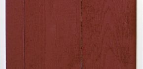 Aufstrichfoto Schwedenrot Holzfassadenfarbe Nr. 148 AURO Naturfarben