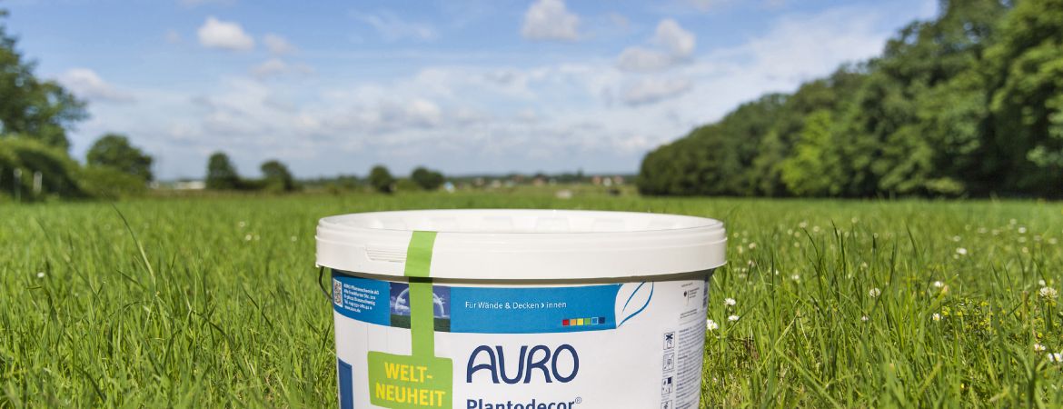 Weltneuheit auf der BAU 2015: AURO Plantodecor® Premium-Wandfarbe mit einzigartigem biogenen Bindemittel